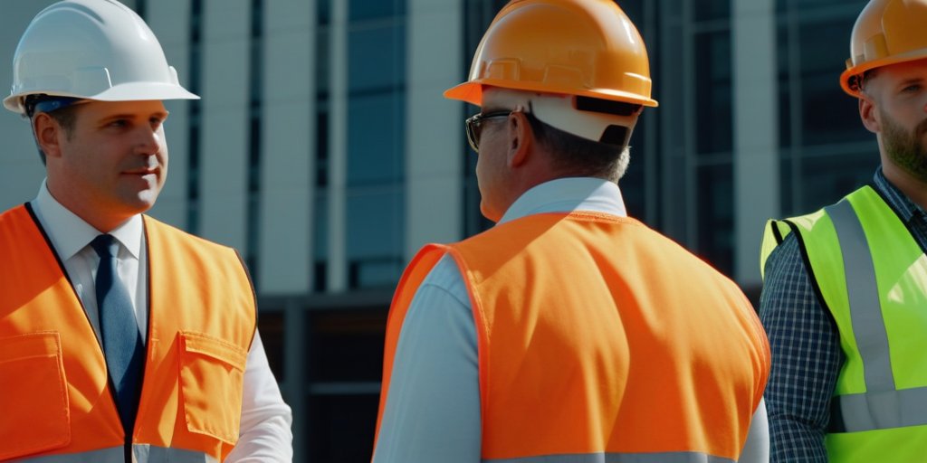 Construction crew at job site